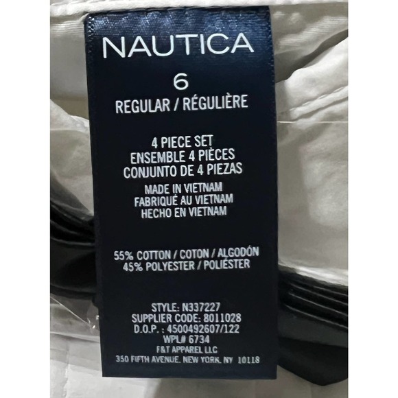 NWT Nautica Kids 4-pc Black Suit Set - Size 6 - Picture 8 of 13